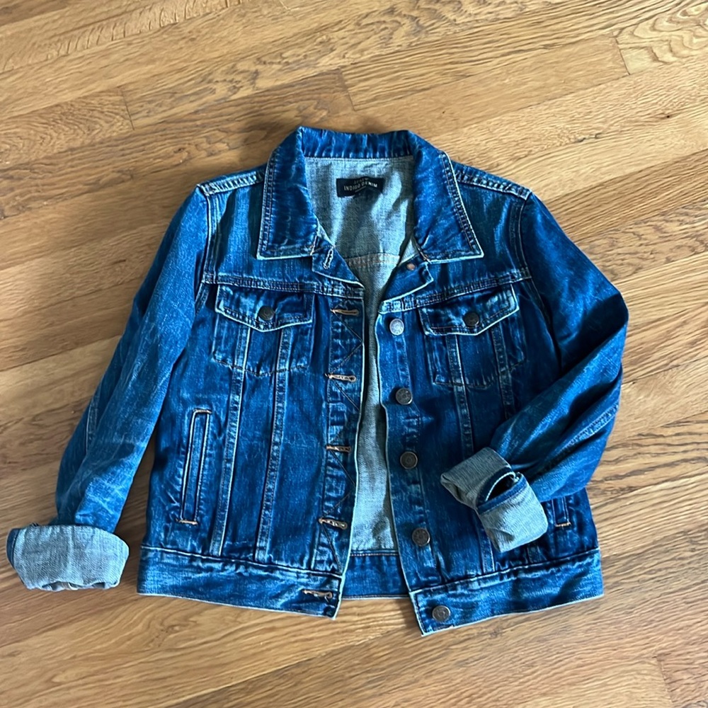 J.Crew indigo denim jacket size small